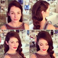 Before and After Katie Russo Beauty wedding makeup and hair